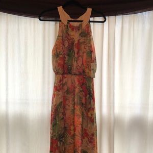 Beautiful full length floral dress.